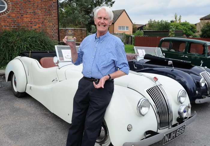 Owner David Baltry with his award